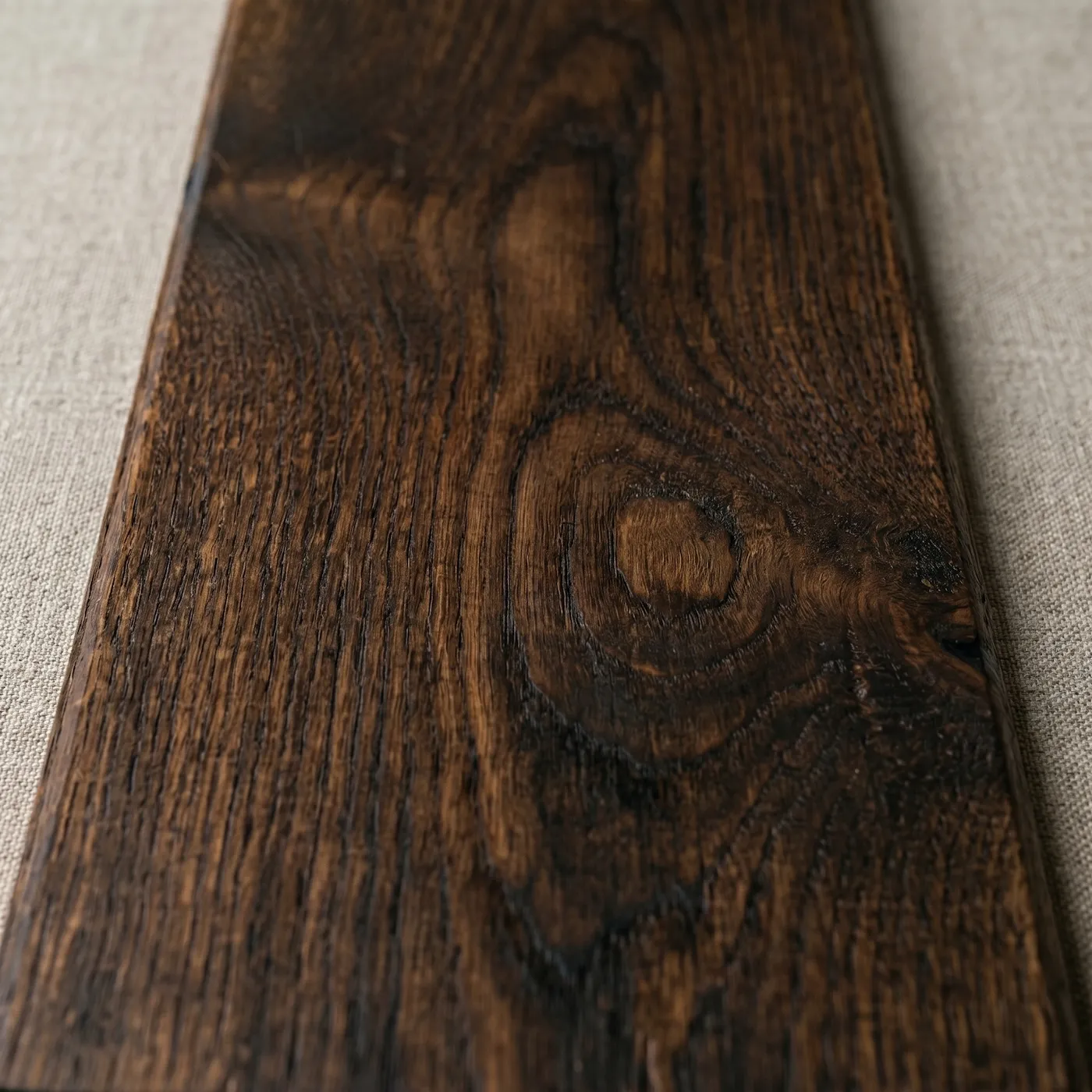 Dark oak finish — deep architectural tone